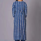 Indigo Maze Handblock Cotton Suit Set - Himdim Wear