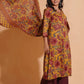 Mustard Maroon Heritage A-Line Suit Set - Himdim Wear