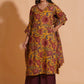 Mustard Maroon Heritage A-Line Suit Set - Himdim Wear
