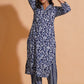 Navy Blossom Heritage Kurta Set - Himdim Wear