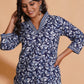 Navy Blossom Heritage Kurta Set - Himdim Wear