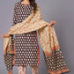 Noir Leaf Handblock Cotton Suit Set - Himdim Wear