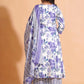 Opulent Lavender A-Line Floral Suit Set - Himdim Wear