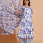 Opulent Lavender A-Line Floral Suit Set - Himdim Wear