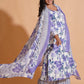 Opulent Lavender A-Line Floral Suit Set - Himdim Wear