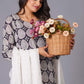 Ornate Paisley Handblock Cotton Suit Set - Himdim Wear