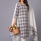 Ornate Paisley Handblock Cotton Suit Set - Himdim Wear