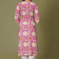 Rosy Radiance Handblock Cotton Suit Set - Himdim Wear