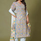 Sunlit Blossom Handblock Cotton Suit Set - Himdim Wear