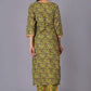 Verdant Paisley Heritage Print Kurta Set - Himdim Wear