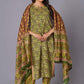 Verdant Paisley Heritage Print Kurta Set - Himdim Wear