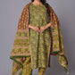 Verdant Paisley Heritage Print Kurta Set - Himdim Wear