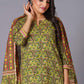 Verdant Paisley Heritage Print Kurta Set - Himdim Wear